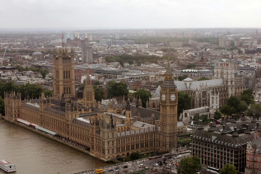 View of London skyline representing UK immigration policy and the eVisa transition ahead of the June deadline.