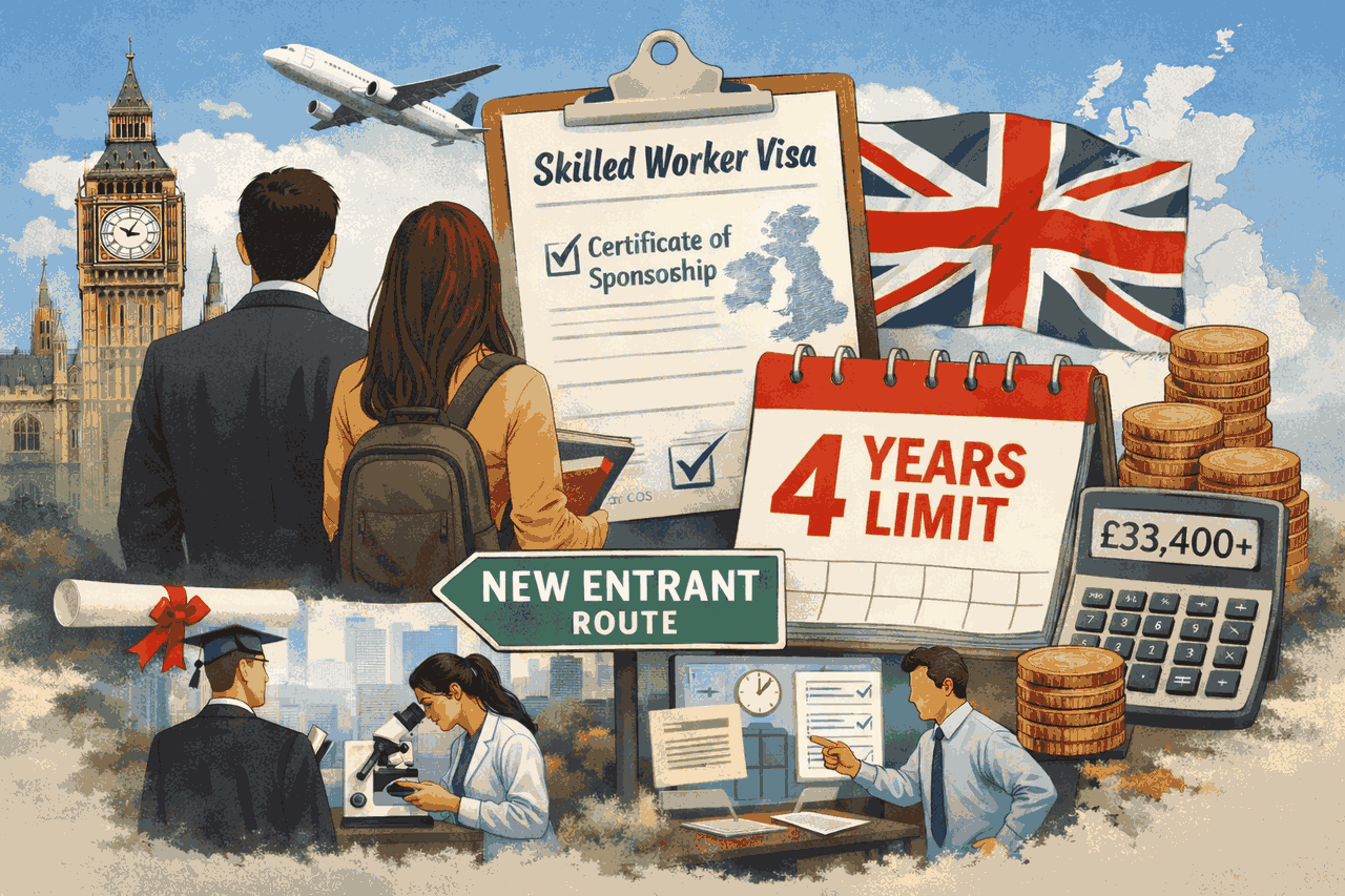 Skilled Worker New Entrant: 4-Year Rule Explained